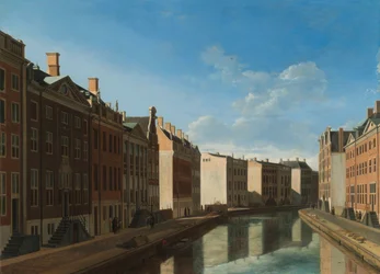 Utsikt over Golden Bend i Herengracht Utsikt over Golden Bend i Herengracht fra øst