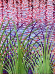 Creek Reeds 08, 2014 (akryl på lerret)