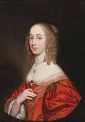 Portrett av en adelskvinne, halvfigur, 1649