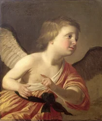 Portrett av den unge prins Maurice av Böhmen (1620-53) som Amor