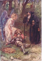 "Se dette tunge synet, du ærverdige Sire", Historier fra Faerie Queen utgitt av George Harrap and Company