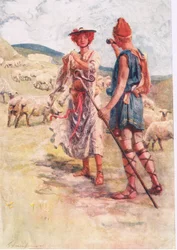 Calidore og Pastonella, historier fra Faerie Queen utgitt av George Harrap and Company