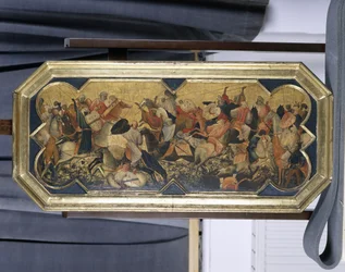 Kampscene med østlige riddere, ca. 1425 (tempera på poppeltre)