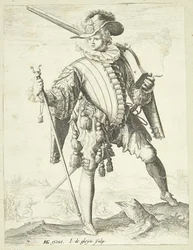 Soldat med hakereim (arquebus)