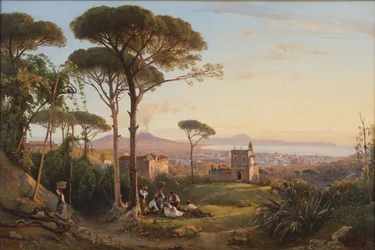 Napoli sett fra La Conocchia, 1844.