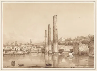 Utsikt over ruinene i Pompeii