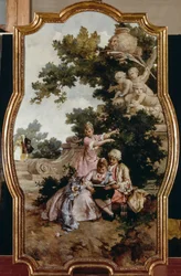 Spring, av Giacomo Favretto (1849-1887), olje på lerret