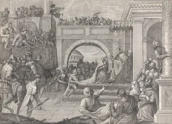 Doge Enrico Dandolo kroner Baldovino til den første keiseren av det latinske riket Constanti..., 1745-94.