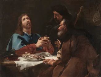 Nattverden i Emmaus, ca. 1720 (olje på lerret)