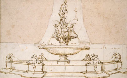 Design for en fontene, sent på 1500-tallet