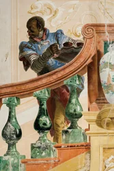 Maurisk tjener med et brett, fra rommet med karnevalsscener i Foresteria, 1757