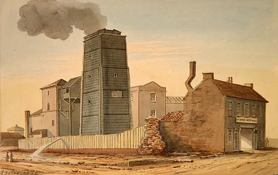 Utsikt over Clink Street Waterworks, Southwark