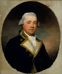 Kaptein John Harvey (1740–1794), sent på 1700-tallet (olje på lerret)