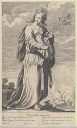 Cimmerian Sibyl, ca. 1635. Skapere: Gilles Rousselet, Abraham Bosse.
