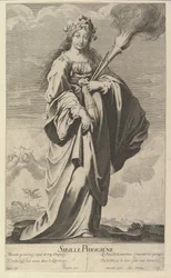 Frygisk sibyll, ca. 1635. Skapere: Gilles Rousselet, Abraham Bosse.