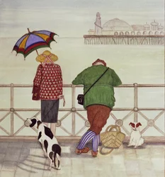 Brighton Pier, 1986 (akvarell på papir)
