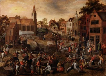 Festen for Sankt Georg (olje på panel)