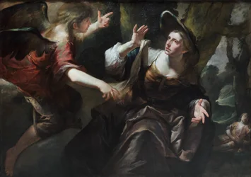 Engelen viser seg for Hagar og Ismael, ca. 1640 (olje på lerret)