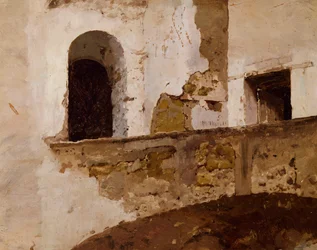 Studie fra livet, av Gioacchino Toma (1836-1891), maleri.