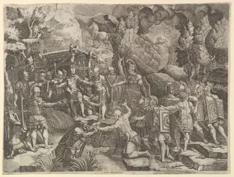 Sinon Deceiving the Trojans, midten av 1540-tallet.