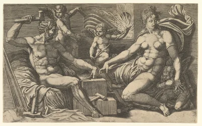 Venus og Vulcan ved Forge, ca. 1555.