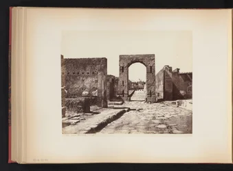 Utsikt over Strada Mercurio i Pompeii, Italia Strada Mercury. (Pompeii) (tittel på objekt)