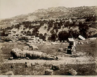 Agrigento: utsikt over ruinene av Jupiter-tempelet