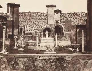Huset til Marco Lucrezio, Pompeii, ca. 1870 (bilde)