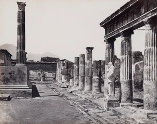 Den østlige søylegangen til tempelet til Venus Pompeiiana i Pompeii