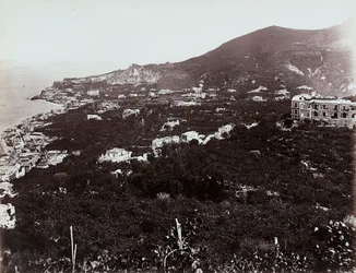 Panoramautsikt over Casamicciola, nær Napoli