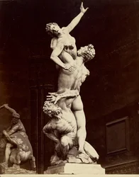 Sabinerinnerovet av Giovanni Bologna, Firenze