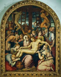 Klagesang over den døde Kristus avsatt fra korset, av Giorgio Vasari (1511-1574), olje på panel, 295x222 cm.