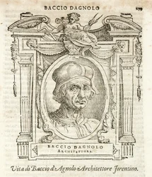 Milan, Biblioteca Braidense, Vite de piv excellent, Giorgio Vasari 1568, 38 Giuliano di Baccio d#39;Agnolo