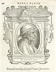 Milan, Biblioteca Braidense, Vite de piv excellent, Giorgio Vasari 1568, Lorenzo di Credi