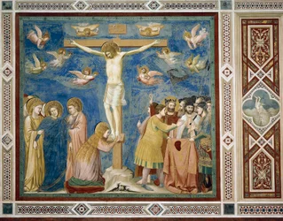 Korsfestelse, detalj fra Kristi liv og lidelse, av Giotto