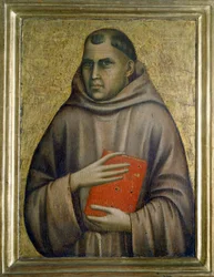 Sankt Antonius av Padova (san antonio di padova), ca. 1295 (tempera på tre)