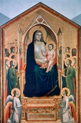 Madonna med barnet på tronen, ca. 1300-1303