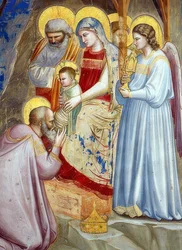 Tilbedelse av magiene. Detalj. 1305