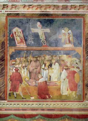 St. Jerome sjekker Stigmata på kroppen til St. Francis, 1296-97