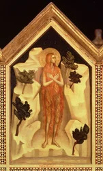 St. Mary Magdalene, fra St. Reparata Polyptych omvendt midtre høyre paneldetalj av 66558, se også 66557-66568