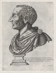 Mirror of Roman Magnificence: Bust of Livy, 1582., 1582.
