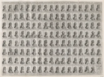 Mirror of Roman Magnificence: Portretter av keiserne fra Julius Caesar til Rudolf II..., 1582.