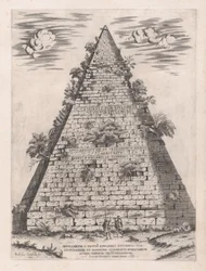 Mirror of Roman Magnificence: Pyramid of Caius Cestius, 1582., 1582.