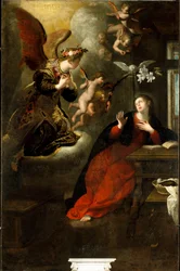 Kunngjøringsmaleri av Giovanni Andrea Ansaldo