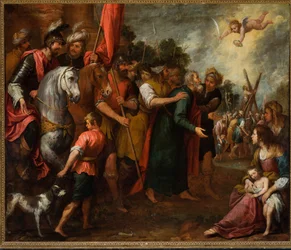 Sankt Andreas ført til martyrdøden, ca. 1669 (olje på lerret)