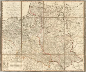 Kart over Polen fra 1807