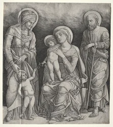 Hellig familie med St. Elizabeth og spedbarnet St. Johannes døperen