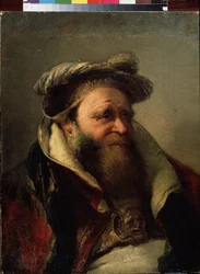 Portrett av en gammel mann (Portrett av en gammel mann). Maleri av Giambattista Tiepolo (1696-1770). Olje på lerret, mellom 1750-1770. Venetiansk skole, rokokkostil. Statens friluftsmuseum Peterhof, St. Petersburg.