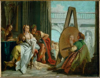 Maleren Apelles, Alexander den store og Campaspe ...