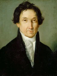 Selvportrett av Giovanni Battista Borghesi (1790-1846)